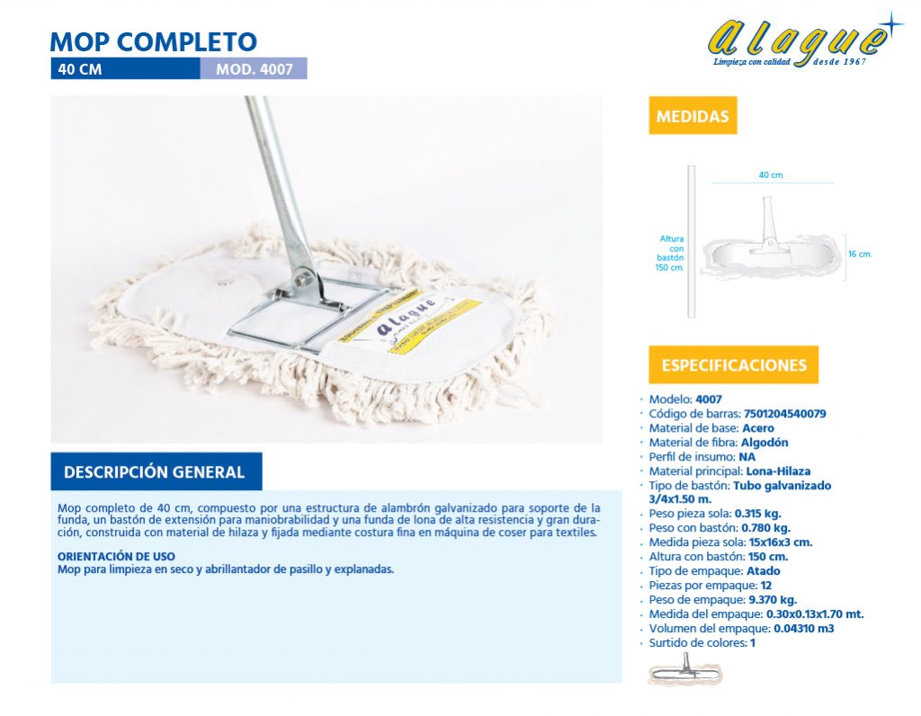 Mop Completo 40 Cms.