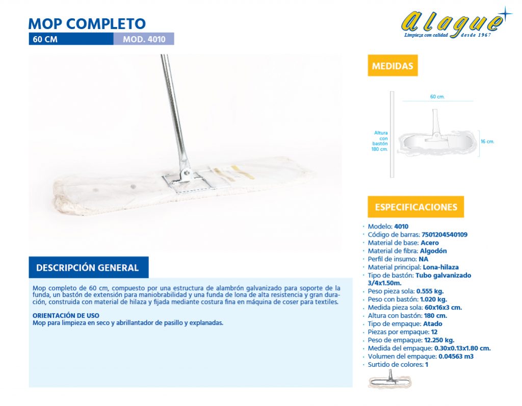Mop Completo 60 Cms.